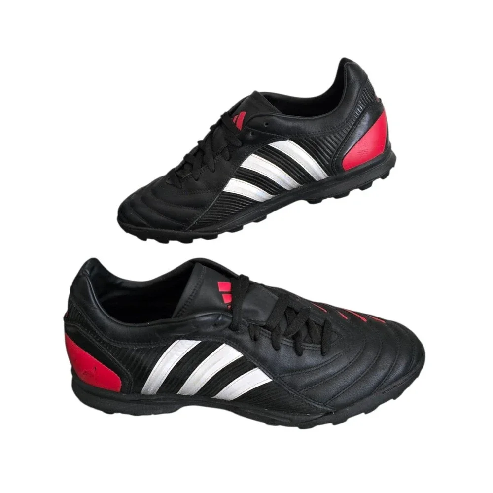 Adidas Predator Pulse Vintage Soccer Shoes Mens Size 10.5 TRX Turf Red Black